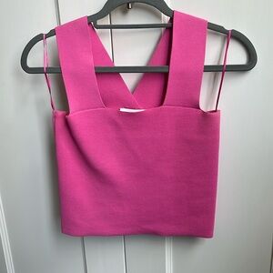 House of Harlow pink square neck tank top